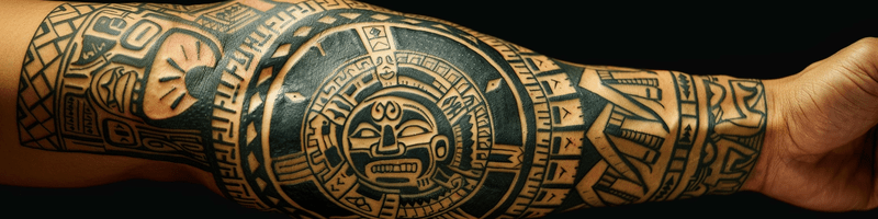 Aztec Tribal Tattoo