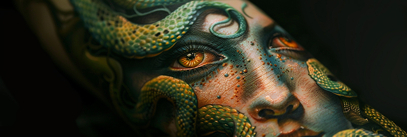 Beautiful Medusa Tattoo