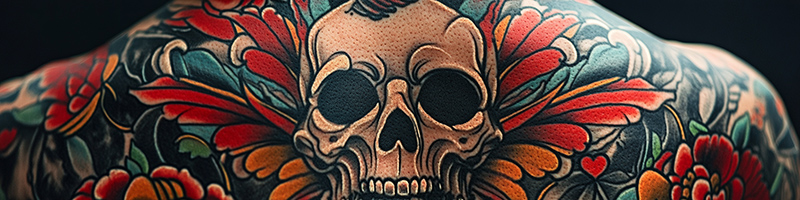 American Traditional Back Tattoo