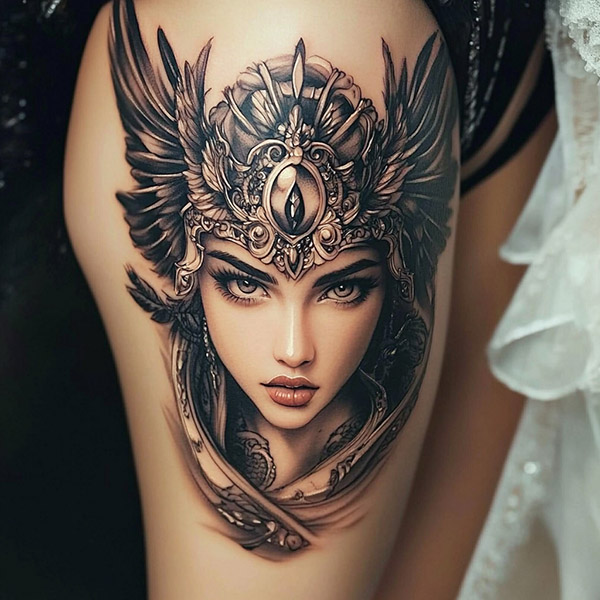 Beautiful Athena Tattoo