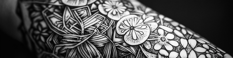 Blackwork and dotwork