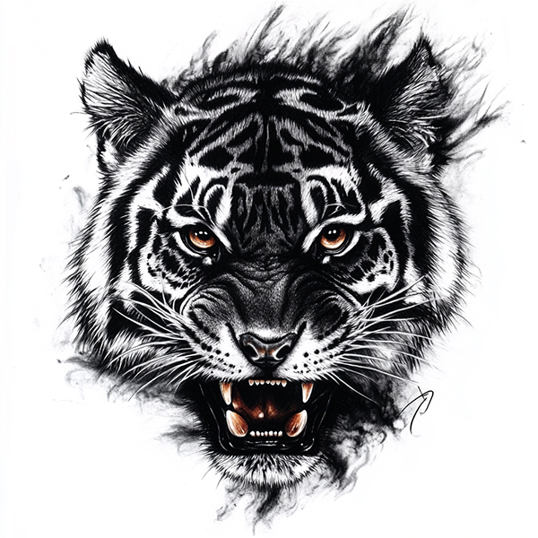 Fierce Felines Black Jaguar and Tiger Tattoos