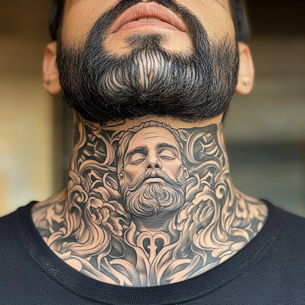 Front Neck Tattoos