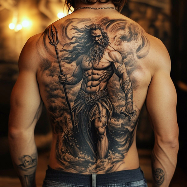 Poseidon God Tattoo