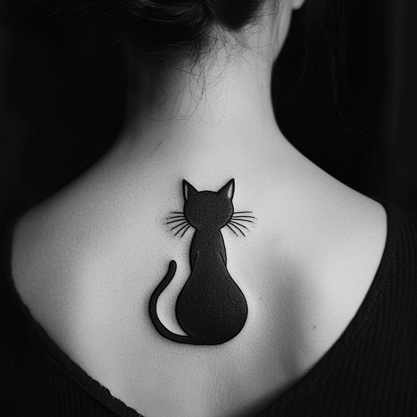 The Classic Black Cat Tattoo