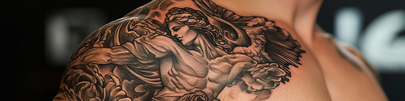 beautiful athena in zeus embrace tattoo conclusion
