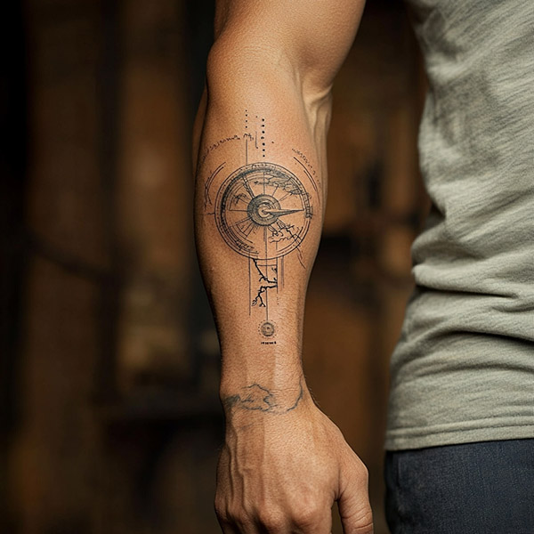 visible forearm tattoo