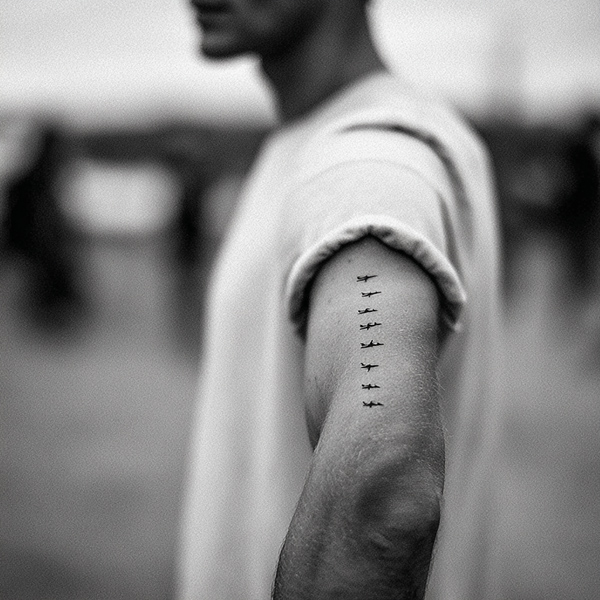 Airplane tattoo