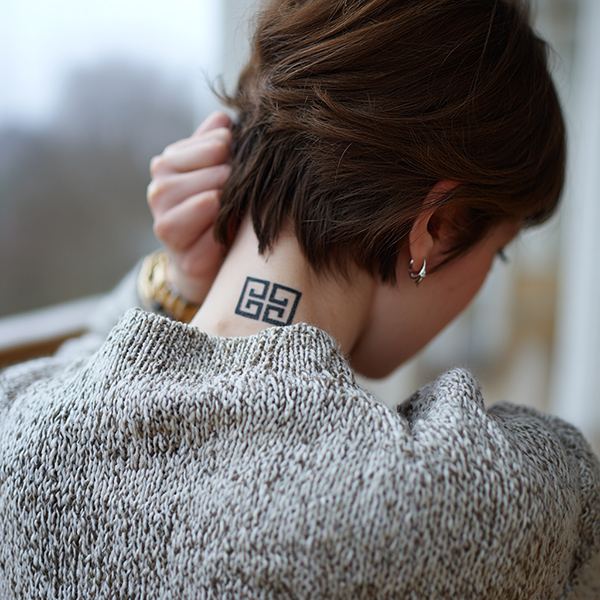 Greek symbol tattoo