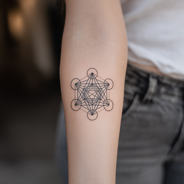 Sacred geometry tattoo